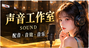 声音工作室原创短剧栏目视觉